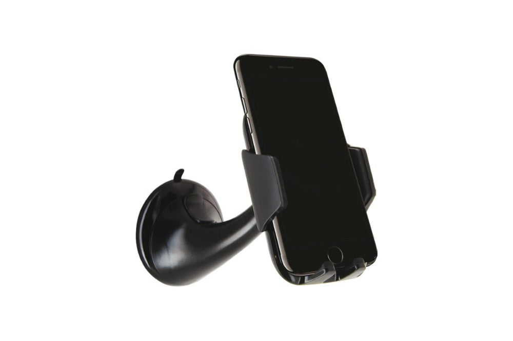 Energizer CKA Universal Smartphone Car Holder| Dashboard & WindShield Mount, Suction Cup & Gelpad, 360 Rotation, Adjustable Arm, for iPhone 14/13/12/11 Pro Max Plus Mini, Android Phones - Black
