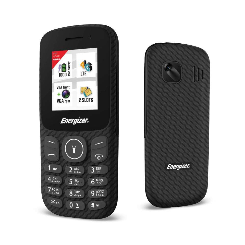 [OPEN BOX] ENERGIZER - E130S Mobile Phone 1.77 Inches TFT LCD 4G WIFI 1000mAh with Arabic Keypad - Black