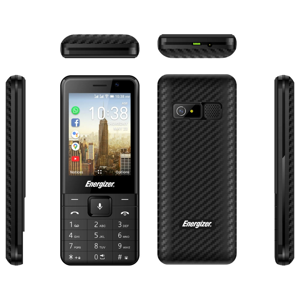 ENERGIZER - E280S Mobile Phone 2.8 Inches TFT LCD 4G WIFI 3000mAh with Keypad - Black