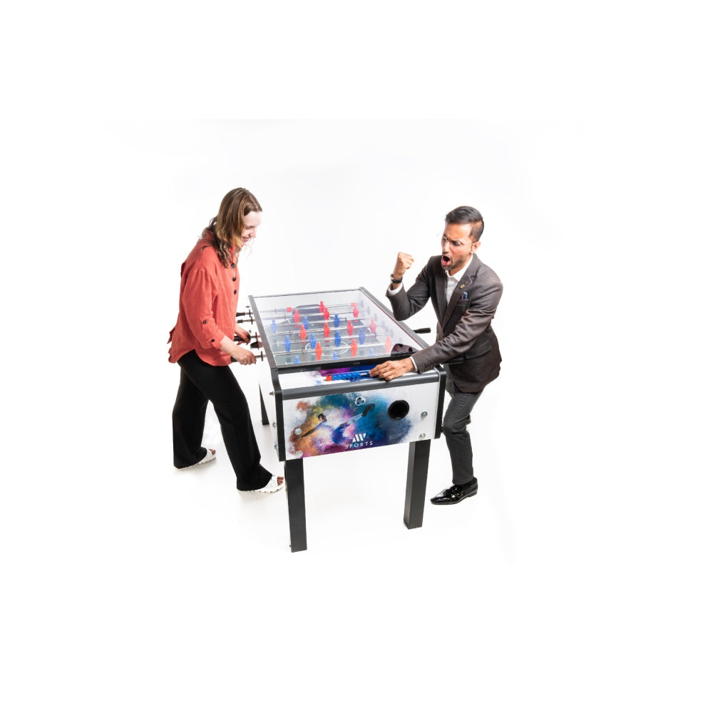ADW GAMES Foosball Table – Hobby Model with Glass Covered