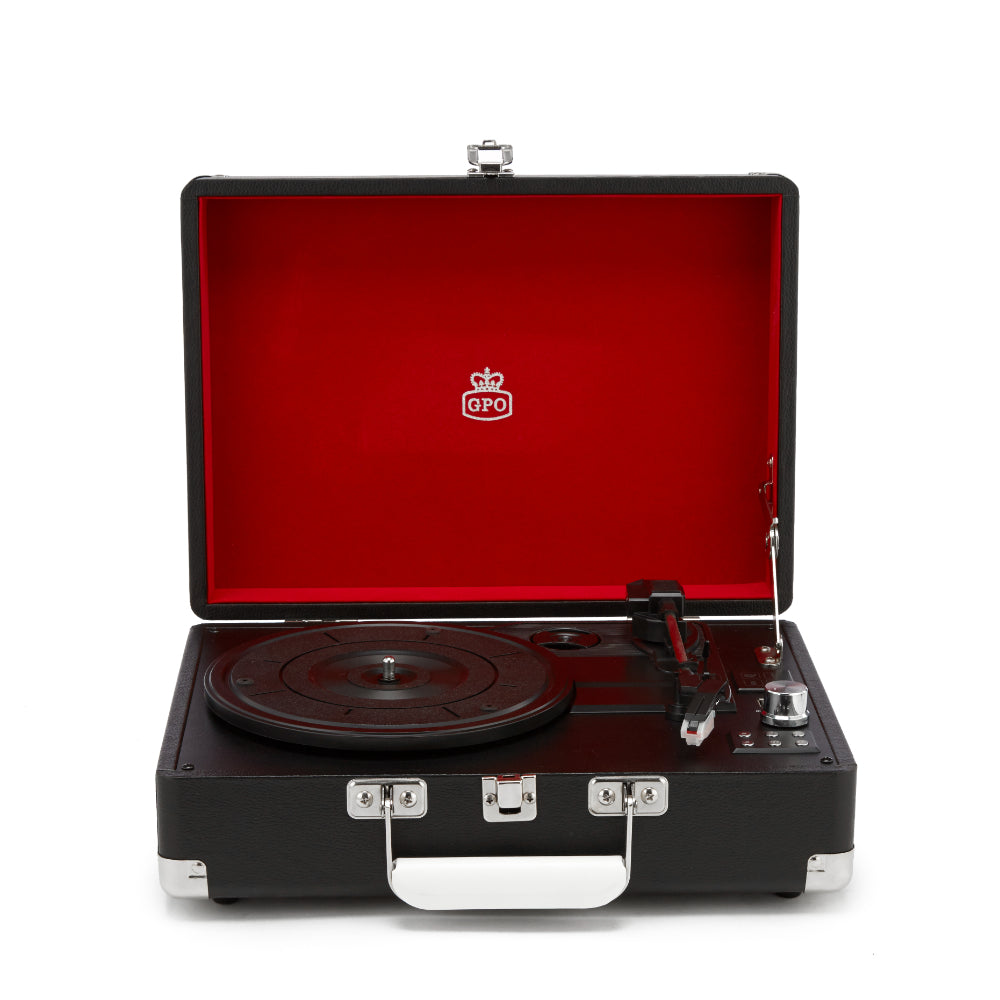 GPO Attache Vinyl Record Player Black