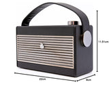 GPO Darcy Portable Analogue Radio Black