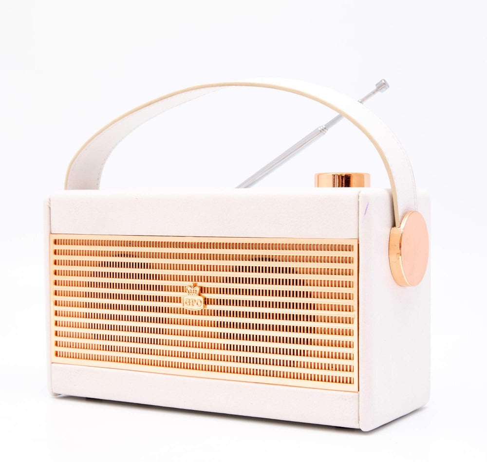 GPO Darcy Portable Analogue Radio Cream