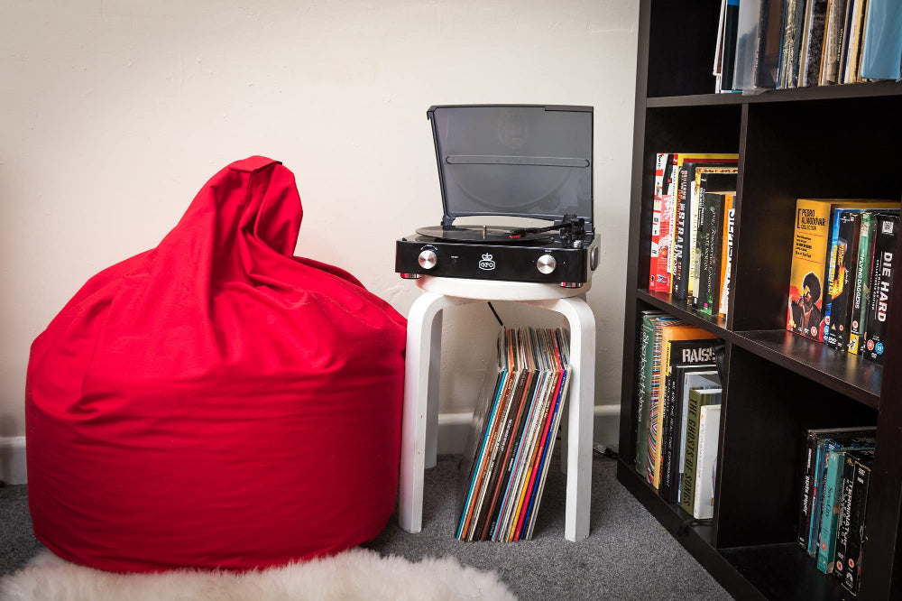 GPO Stylo II Vinyl Record Player Black