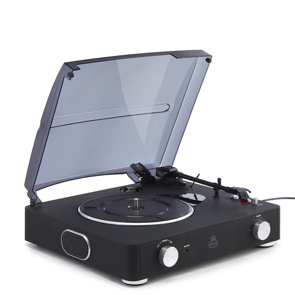 GPO Stylo II Vinyl Record Player Black
