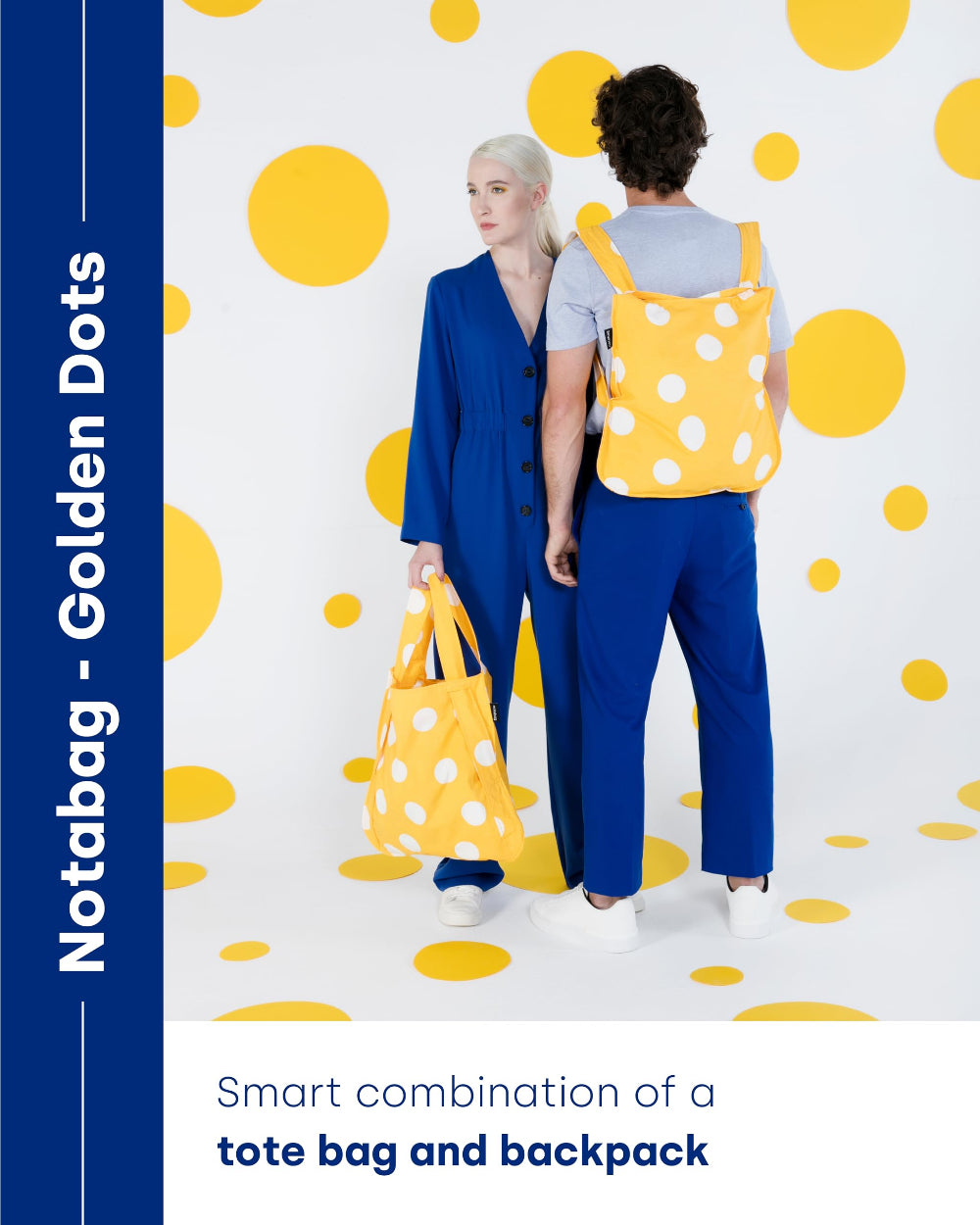 NOTABAG Multi-functional Original Bag - Golden Dots
