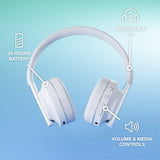 HAPPY PLUGS Play Youth Wireless Headphones - White