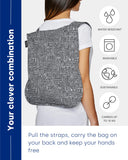 حقيبة نوتاباغ الأصلية متعددة الوظائف "مرحباً بالعالم" - رمادي/أسود