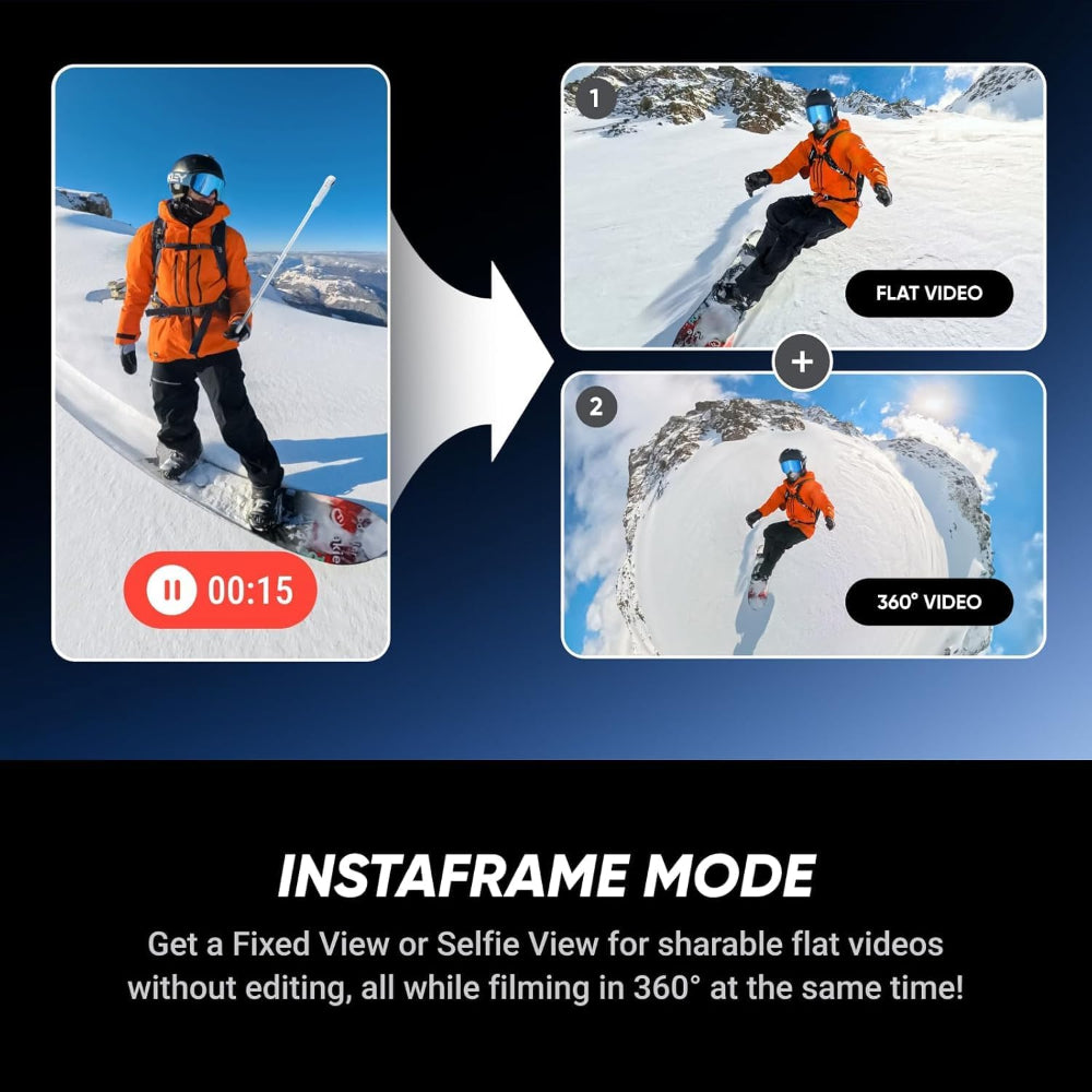 حزمة Insta360 X5 للدراجات النارية