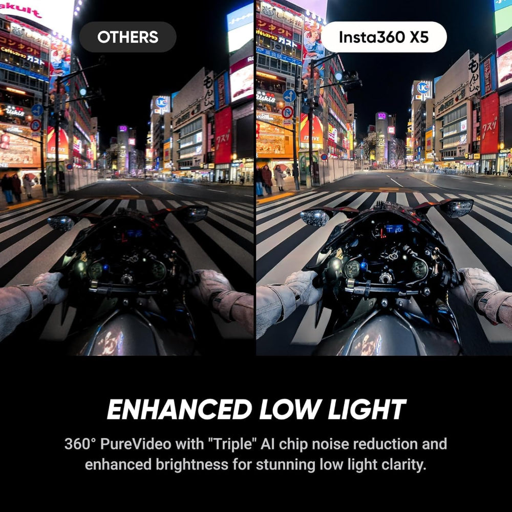 حزمة Insta360 X5 للدراجات النارية