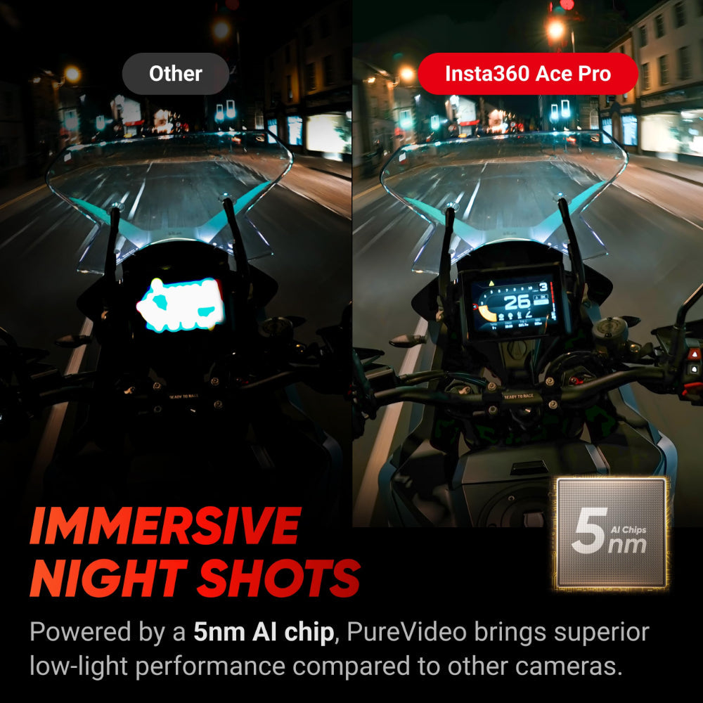 كاميرا الحركة Insta360 ACE Pro 4K ذات الزاوية الواسعة
