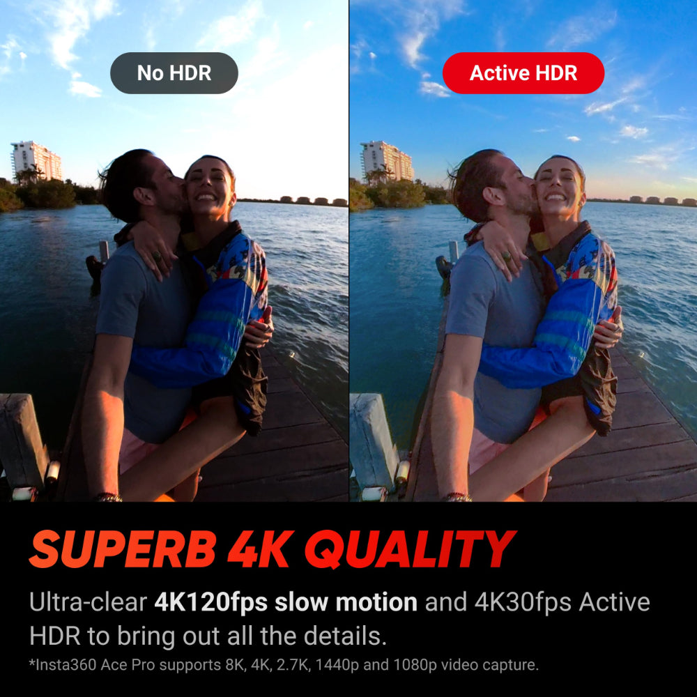 كاميرا الحركة Insta360 ACE Pro 4K ذات الزاوية الواسعة