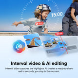 كاميرا الحركة Insta360 GO 3S 4K ذات الزاوية الواسعة باللون الأسود الليلي