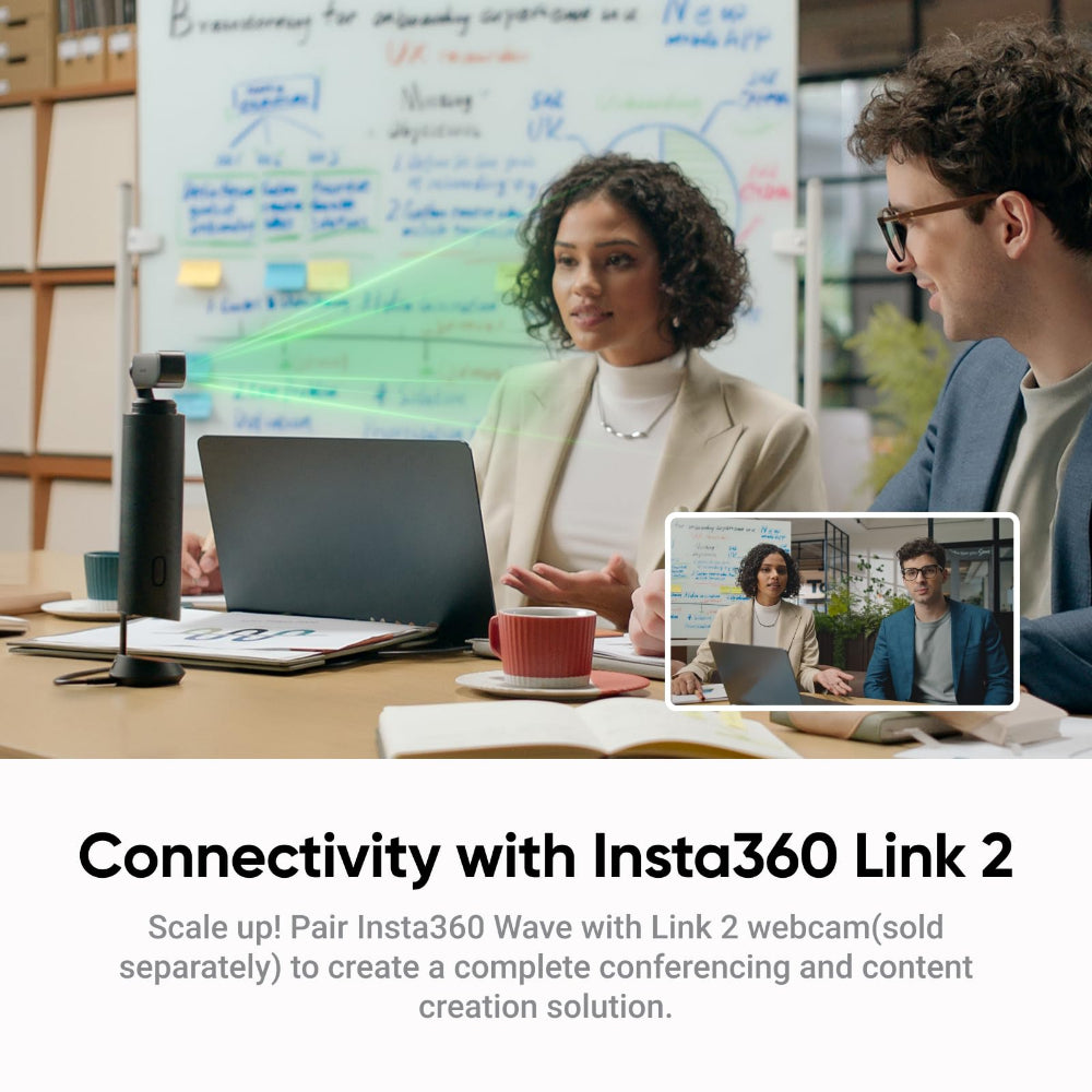 Insta360 Wave — Portable Bluetooth Speaker & Charging Base