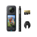 Insta360 X4 Explorer Bundle - 8K Waterproof 360 Action Camera, 4K Wide-Angle Video, Stabilization, 135 Min Battery Life, AI Editing, 114cm Invisible Selfie Stick+ Lens Cap+ 256GB Memory Card - Bundle