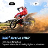 كاميرا Insta360 X4 للدراجات النارية، كاميرا حركة 8K بزاوية 360 درجة، مقاومة للماء