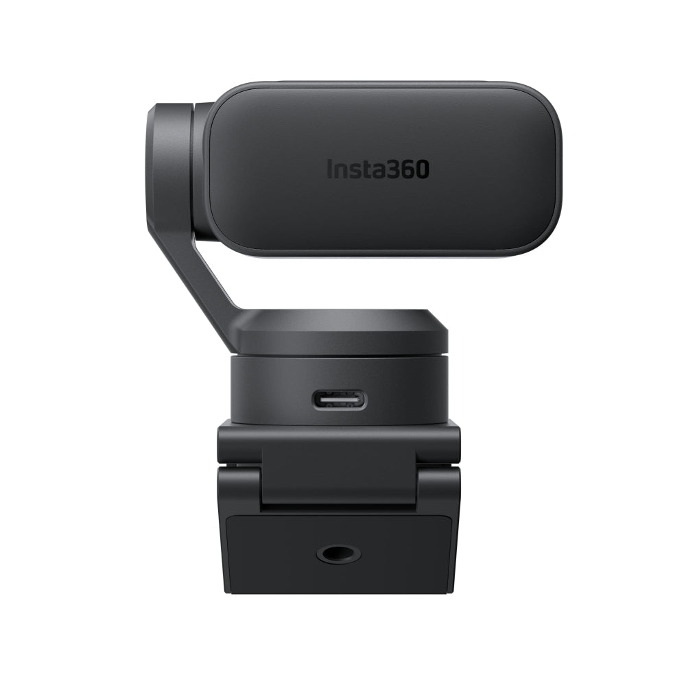 Insta360 Link 2 Pro AI 4K Webcam, 1/1.3” Sensor, AI Tracking & Auto Framing, Dual Microphones with Noise Reduction, Gesture Control, Streaming & Video Calls - Graphite Black