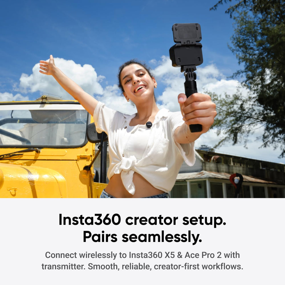 جهاز إرسال واستقبال الميكروفون Insta360 للأجهزة من النوع C و Flow2 Pro