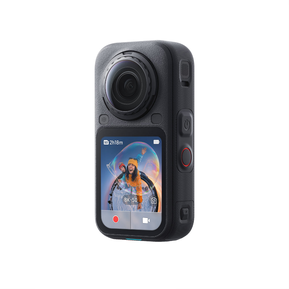 INSTA360 X6 360 Camera Standard Bundle| 8K Camera + Pouch + Cable + Lens Cloth, Dual 1" Sensors + Triple AI Chips, 140 mins @8K30fps Battery Life, Replaceable Lens, 20m WaterProofing - Arctic White