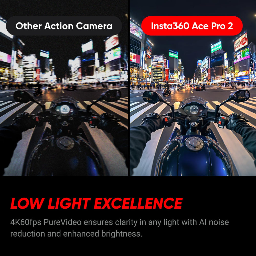 INSTA360 ACE PRO 2 | Dual Battery Bundle | Action Camera, Co-Engineered with Leica, 8K AI-Powered Ultra HD, Advanced Stabilization, Waterproof Design, Compact and Rugged – Black