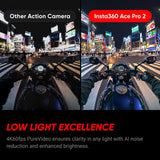 INSTA360 ACE PRO 2 | Dual Battery Bundle | Action Camera, Co-Engineered with Leica, 8K AI-Powered Ultra HD, Advanced Stabilization, Waterproof Design, Compact and Rugged – Black