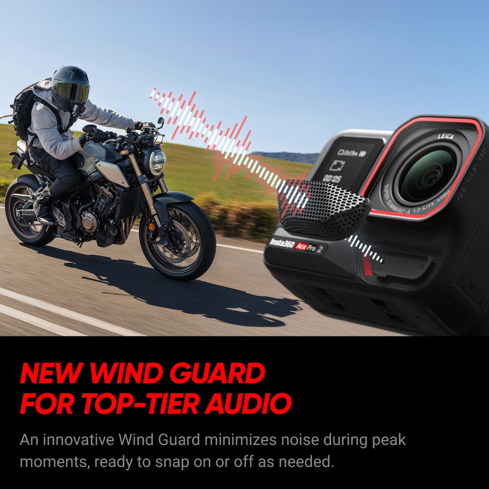 INSTA360 ACE PRO 2 | Dual Battery Bundle | Action Camera, Co-Engineered with Leica, 8K AI-Powered Ultra HD, Advanced Stabilization, Waterproof Design, Compact and Rugged – Black