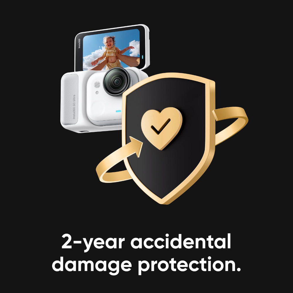 Insta360 FlexiCare 2 Year Plan for Go Ultra| Global Accidental Damage Protection, Free 2-Way Shipping, 4x Low-Cost Replacements & Professional Service within 2 years for Insta360 Go Ultra