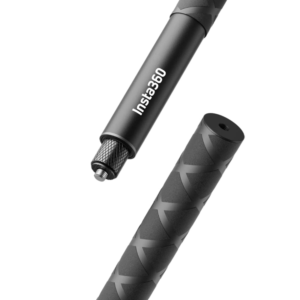 Insta360 Invisible Selfie Stick 114cm| 3.7Ft Aluminum Alloy Invisible Stick, Auto-Removed in 360° Shots, Lightweight @ 118 grams, Ideal for Third Person Views, Works w/ X6,X5,X4,X3,GO 3S/S,Ace Pro - Black