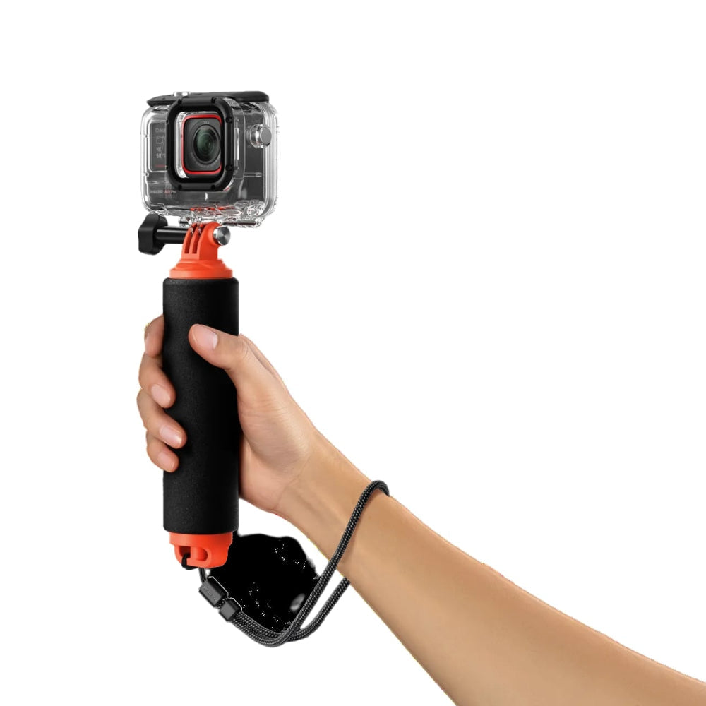 Insta360 Floating Hand Grip Stick in use in water