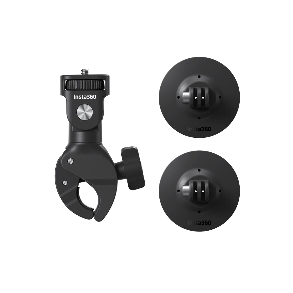 Insta360 Motorcycle Kit| Complete Accessory Kit for Motorcycling Activity, Universal Powerful Claw and Adhesive Mount, Works w/ Insta360 X4/X3, Ace Pro 2/Pro/Ace, GO 3S/3/2, One X2/X/RS/R - Kit