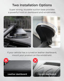 iOttie iTap 3 Magnetic Dashboard & Windshield Mount, MagSafe Compatible, N52 Magnets, Dashboard and Windshield Car Phone Holder, Black