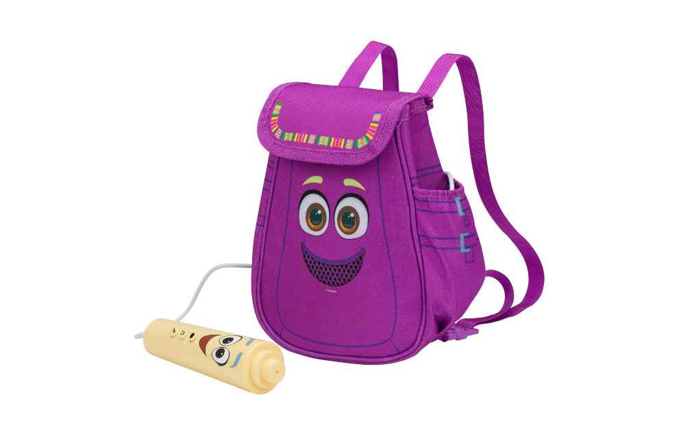 ekids Kiddesign Dora Bluetooth Sing Along Boombox Speaker Backpack with Microphone and Built-in Music, Kids Karaoke Machine for Fans of Dora The Explorer Toys for Girls