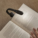 Kikkerland Rechargeable Clip Book Light| LED Reading Light, USB Rechargeable, for Anywhere Night Reading, Black