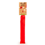 Kikkerland Huckleberry Red Kite, Easy Assemble Outdoor Kite, Durable Ripstop Nylon, Bamboo Frame, Carrying Case and Decorative Ribbons, Red