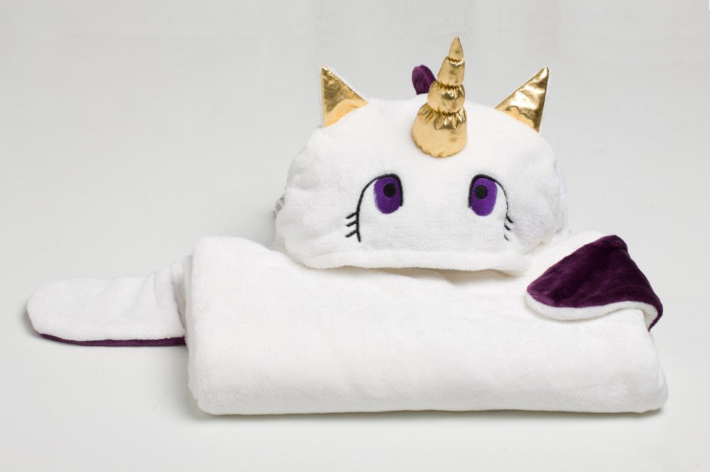 KANGURU Unicorn Hooded Mantle With Paws Unicorn Kids