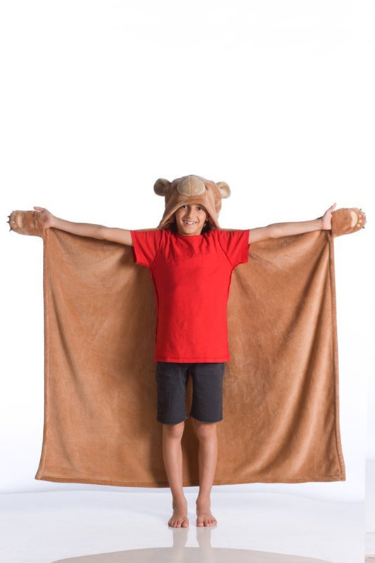 KANGURU Unicorn Hooded Mantle With Paws Bear Kids
