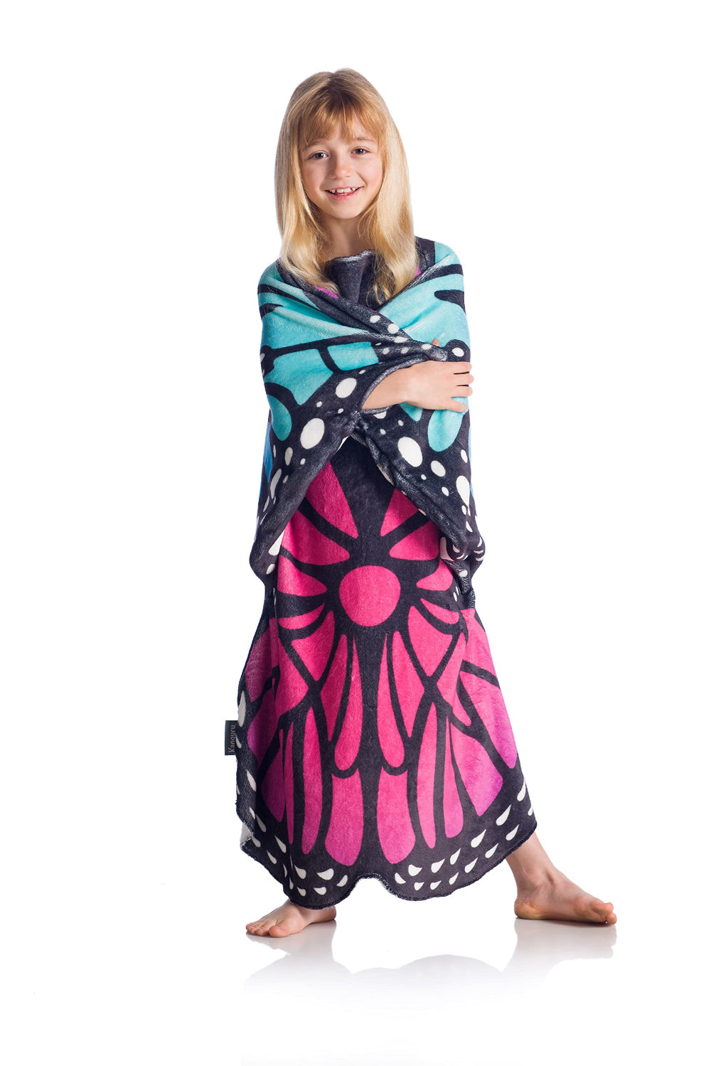 KANGURU Double Sided Wearable Blanket Butterfly Kids