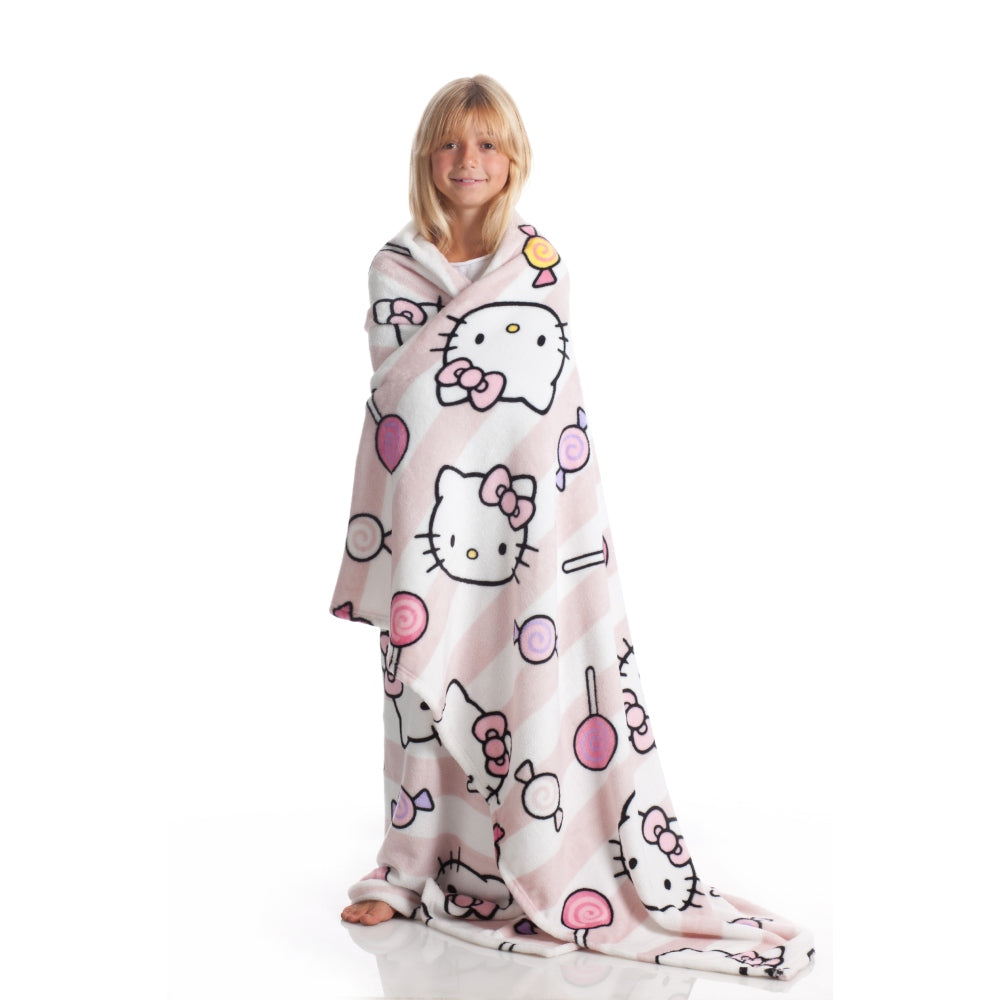 KANGURU Rolled Plaid - Hello Kitty - Kids - Pink/White