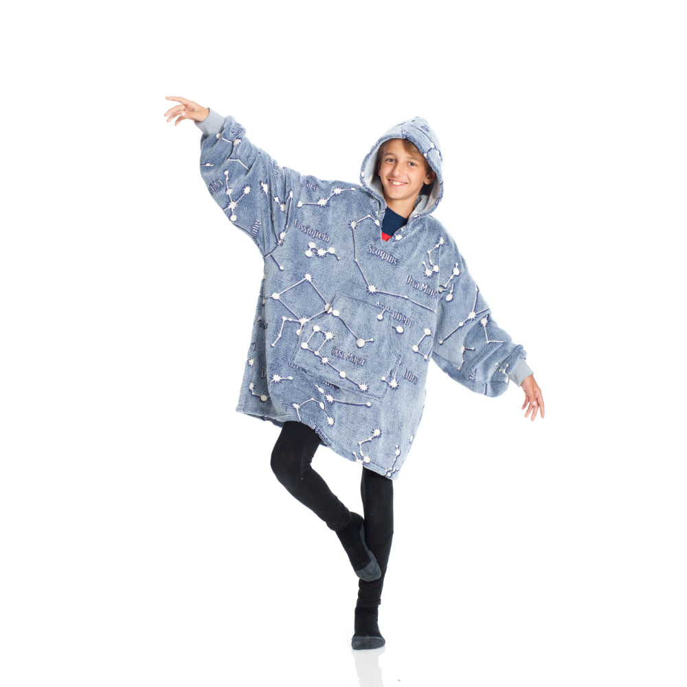 KANGURU Hoodie Wearable Blanket Kids Kangurone Glow Cons
