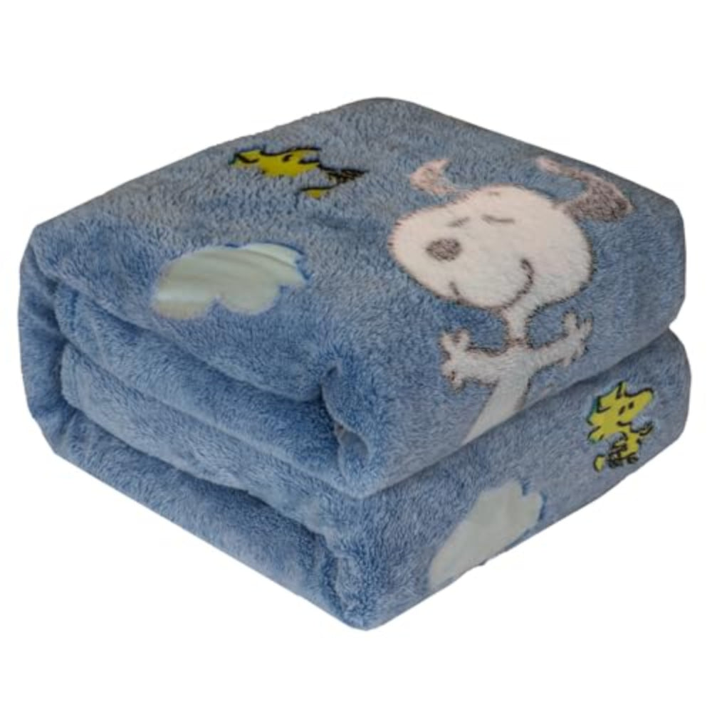 KANGURU Rolled Plaid Peanuts Blue Glow in the Dark