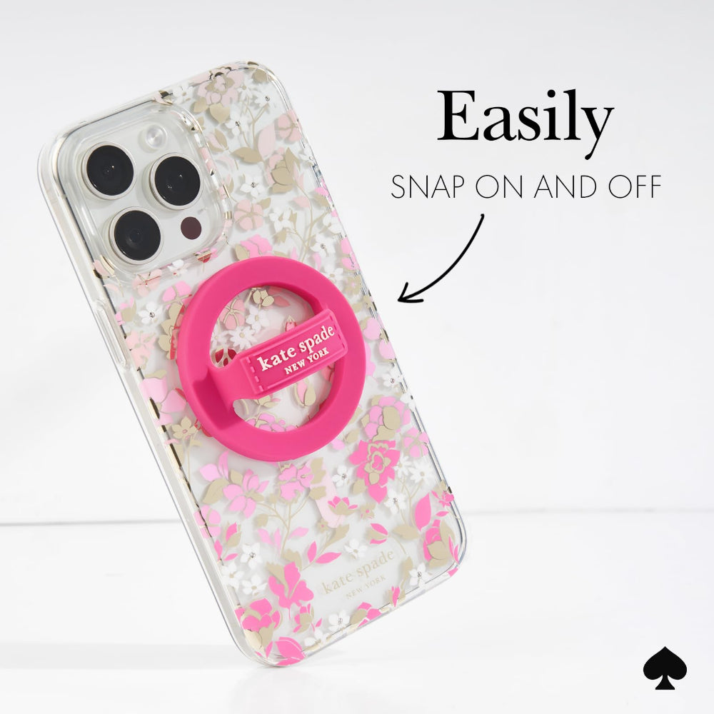KATE SPADE Magnetic Loop Grip Pom Pink