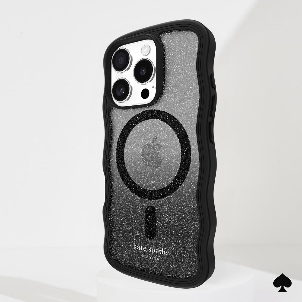 جراب CASE-MATE Ks لهاتف iPhone 16 Pro بتصميم مموج مع خاصية Magsafe، مناسب للإضاءة الليلية
