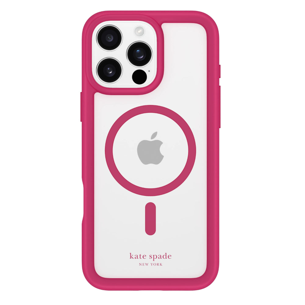 جراب حماية فائق من كيس ميت Ks لهاتف آيفون 16 برو ماكس، مزود بغطاء ماج سيف وبوم بوم، لون وردي