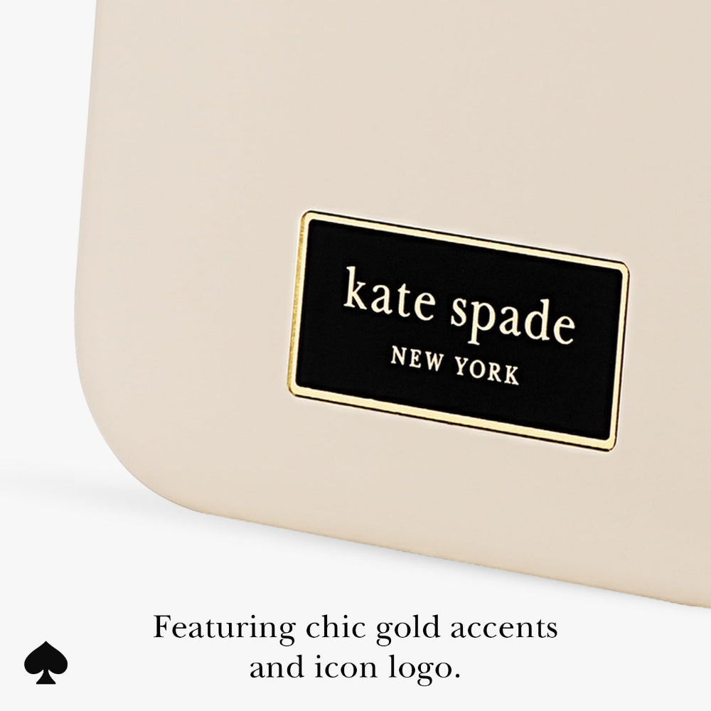 جراب CASE-MATE Kate Spade لهاتف iPhone 17 Pro Max، مصنوع من السيليكون، بلون بيج مثالي، مزود بخاصية MagSafe