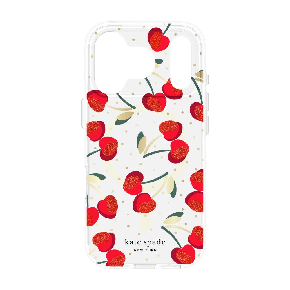 CASE-MATE Kate Spade Iphone 17 Pro Protective Cherry Dot With Magsafe