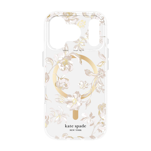 Case-mate Kate Spade Case w/ Magsafe for Apple iPhone 17 Pro Max 6.9" 2025| 12-Ft Drop Protection w/ Anti-Scratch Anti Yellowing Coating, Raised Edges, Fashion Case, Wireless Charging - Bow Tie