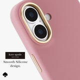 جراب CASE-MATE Kate Spade لهاتف iPhone 17، مصنوع من السيليكون، بتصميم Icon Dusk Rose، مزود بغطاء Magsafe