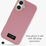 جراب CASE-MATE Kate Spade لهاتف iPhone 17، مصنوع من السيليكون، بتصميم Icon Dusk Rose، مزود بغطاء Magsafe