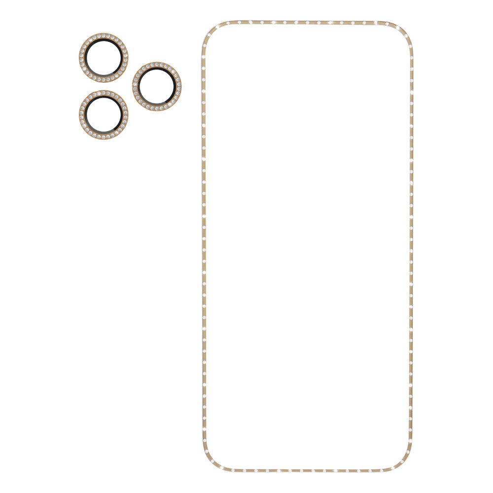 CASE-MATE Kate Spade Iphone 17 Pro Screen/Lens Protector Style Kit Set In Stone Gold