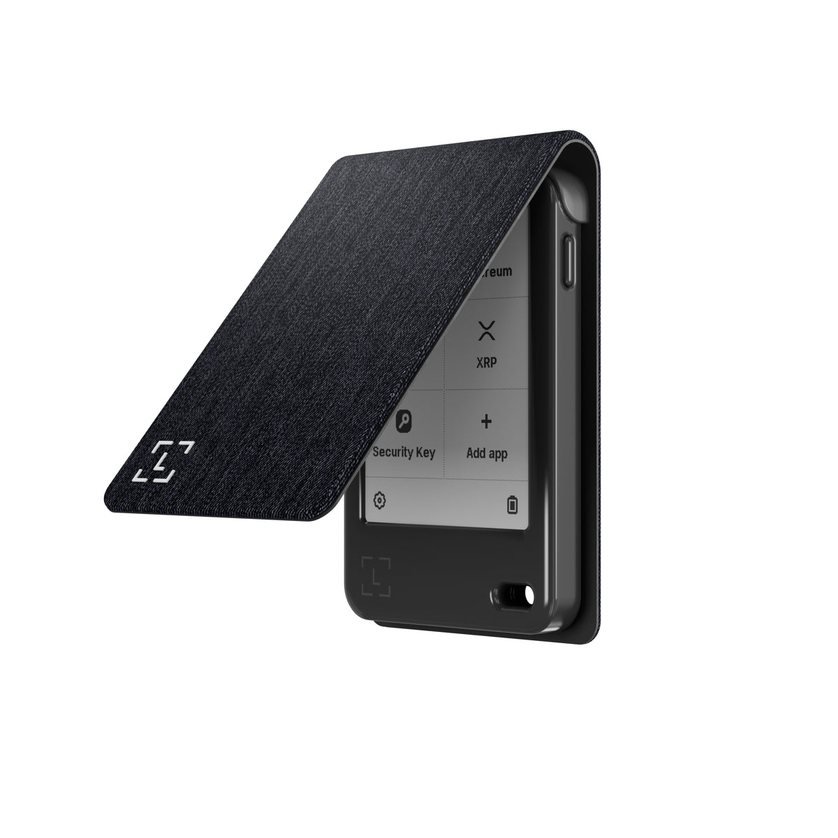 Ledger Nano Gen5 Magnet Folio Case| Magnetic Flip, Protective Case for Ledger Nano Gen5 Wallet - Business Charcoal